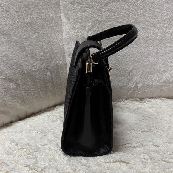 Kate Spade Sunset Lane Kirin Black Glitter Bag with Chain - Picture 7 of 9